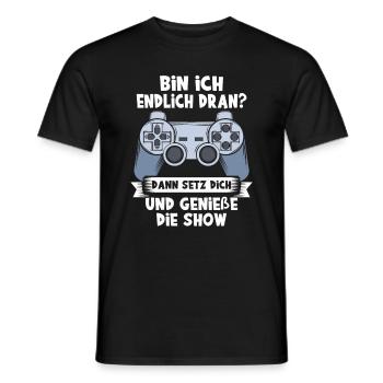 Zocker Geschenk Junge Gamer Controller Zocken - Männer T-Shirt - Schwarz - Vorne - AI Model Male 178 light (178cm)