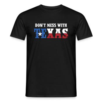 Texas Cadeau Huston Austin Dallas El Paso Rodeo - T-shirt homme - noir - Devant - AI Model Male 178 light (178cm)