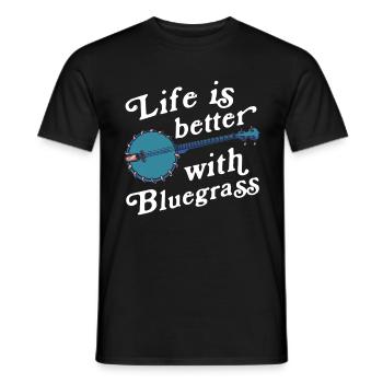Chemises Banjo Pour Hommes Bluegrass Appalachia Folk - T-shirt homme - noir - Devant - AI Model Male 178 light (178cm)