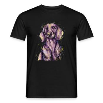 Dachshund Geschenk Dixie Wiener Doxie Dackel - Männer T-Shirt - Schwarz - Vorne - AI Model Male 178 light (178cm)