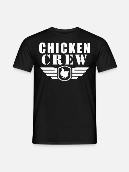 Chicken Crew - Männer T-Shirt - Schwarz