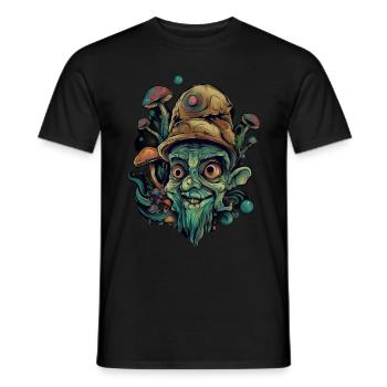 Bouffon Trippy - T-shirt homme - noir - Devant - AI Model Male 178 light (178cm)