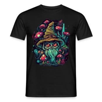 Bouffon Trippy - T-shirt homme - noir - Devant - AI Model Male 178 light (178cm)