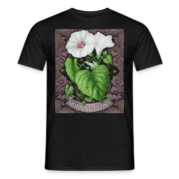 Field winds, winds, vintage botanical illustration - Men's T-Shirt - black - Front - AI Model Male 178 light (178cm)