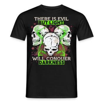 Comic Totenkopf Skull Motivation Spruch - Männer T-Shirt - Schwarz - Vorne - AI Model Male 178 light (178cm)