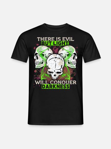 Comic Skull Skull Motivation Saying - Men's T-Shirt - black