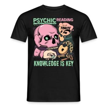 Diseuses de bonne aventure, occultisme, chiromancie, cartes de tarot - T-shirt homme - noir - Devant - AI Model Male 178 light (178cm)