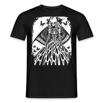 Punkrock Fan Skull mit Mohawk Crazy Antisocial P - Männer T-Shirt - Schwarz - Vorne - AI Model Male 178 light (178cm)