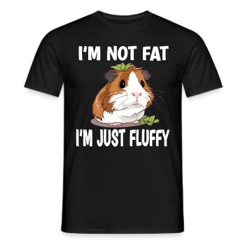 I'm Not Fat I'm Just Fluffy - Männer T-Shirt - Schwarz - Vorne - AI Model Male 178 light (178cm)
