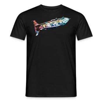The Nautilus after Jules Verne - Men's T-Shirt - black - Front - AI Model Male 178 light (178cm)