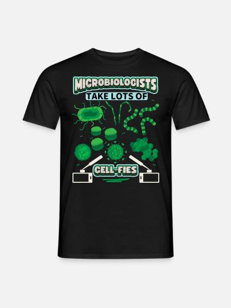 Microbiologist, Microbiology, funny saying, Pun - Men's T-Shirt - black