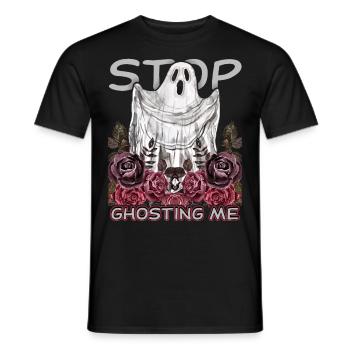 Unheimlicher Geist Gespenst Gothic lustiger Spruch - Männer T-Shirt - Schwarz - Vorne - AI Model Male 178 light (178cm)