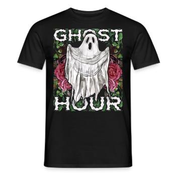 Unheimlicher Geist, Gespenst, Gothic Geisterstunde - Männer T-Shirt - Schwarz - Vorne - AI Model Male 178 light (178cm)
