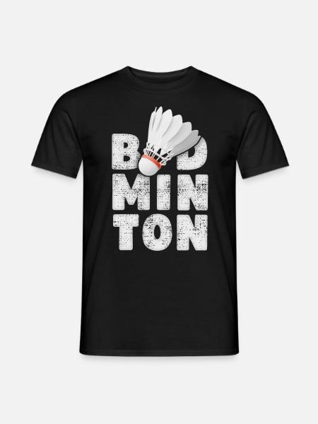 badminton, badminton, jeu de badminton, dire - T-shirt homme - noir