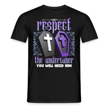 Lustiger Bestatter Spruch, Undertaker Spruch - Männer T-Shirt - Schwarz - Vorne - AI Model Male 178 light (178cm)