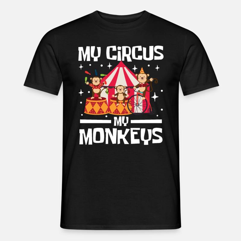 My Circus My Monkeys - Männer T-Shirt - Schwarz