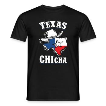 Texas - T-shirt homme - noir - Devant - AI Model Male 178 light (178cm)