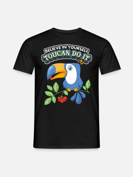 Blague toucan, toucan comique, drôle de dicton - T-shirt homme - noir