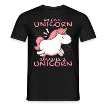 Licorne Kawaii, Licornes, Drôle de dicton - T-shirt homme - noir - Devant - AI Model Male 178 light (178cm)