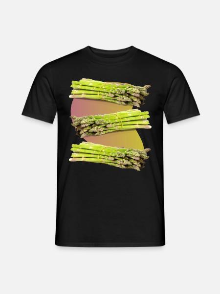 Asperges, asperges vertes - T-shirt homme - noir