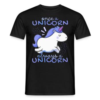 Licorne Kawaii, Licornes, Drôle de dicton - T-shirt homme - noir - Devant - AI Model Male 178 light (178cm)