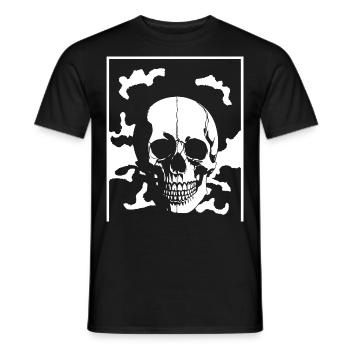 Horror Schädel Schädel Kunst Totenkopf Gothic Heavy Metal - Männer T-Shirt - Schwarz - Vorne - AI Model Male 178 light (178cm)
