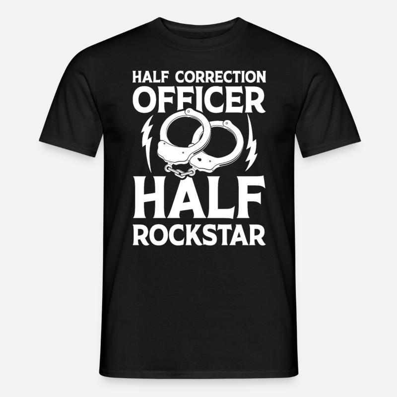 Hlaf Correction Officer Half - Männer T-Shirt - Schwarz