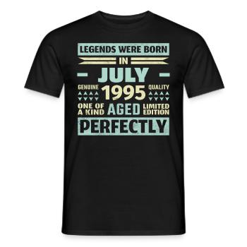 28th Birthday July Vintage 2005 Vintage - Men's T-Shirt - black - Front - AI Model Male 178 light (178cm)