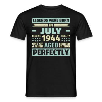 79ème anniversaire Juillet Millésime 2005 Millésime - T-shirt homme - noir - Devant - AI Model Male 178 light (178cm)