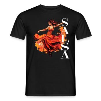 Flamenco Tanz Andalusien Spanischer Tanz - Männer T-Shirt - Schwarz - Vorne - AI Model Male 178 light (178cm)