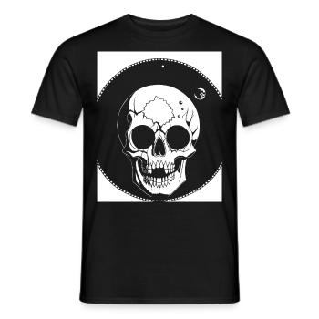 Horreur Crâne Crâne Art Crâne Gothique Heavy Metal - T-shirt homme - noir - Devant - AI Model Male 178 light (178cm)