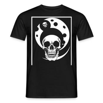 Horreur Crâne Crâne Art Crâne Gothique Heavy Metal - T-shirt homme - noir - Devant - AI Model Male 178 light (178cm)