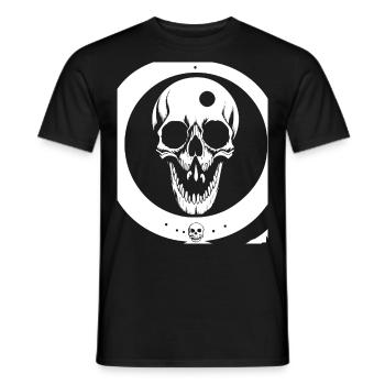Horror Schädel Schädel Kunst Schädel Gothic Heavy Metal - Männer T-Shirt - Schwarz - Vorne - AI Model Male 178 light (178cm)