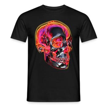 Skull - Männer T-Shirt - Schwarz - Vorne - AI Model Male 178 light (178cm)