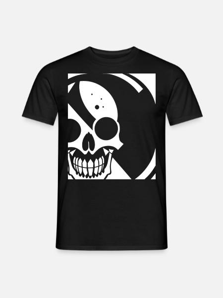 Horror Skull Skull Art Skull Gothic Heavy Metal - Men's T-Shirt - black