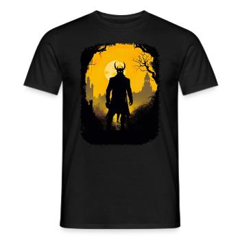 Gothik Okkult Satan Gotik Schwarze Szene Wicca - Männer T-Shirt - Schwarz - Vorne - AI Model Male 178 light (178cm)