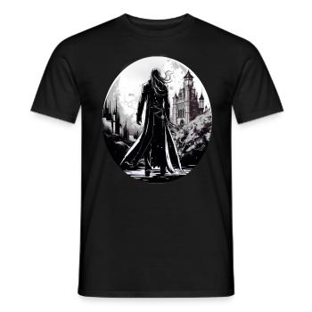 Gothik Okkult Satan Gotik Schwarze Szene Wicca - Männer T-Shirt - Schwarz - Vorne - AI Model Male 178 light (178cm)