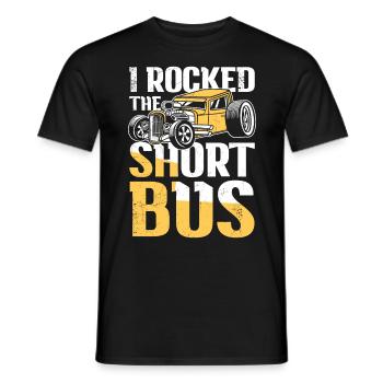 I Rocked The Short Bus Retro Cars - Männer T-Shirt - Schwarz - Vorne - AI Model Male 178 light (178cm)