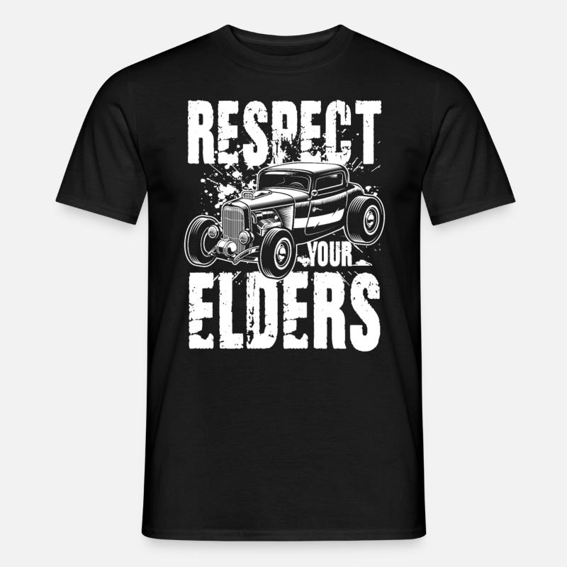 Respect Your Elders - Männer T-Shirt - Schwarz