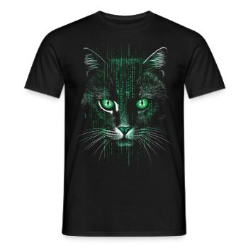 Chat - T-shirt homme - noir - Devant - AI Model Male 178 light (178cm)