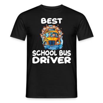 Best School Bus Driver für einen Busfahrer - Männer T-Shirt - Schwarz - Vorne - AI Model Male 178 light (178cm)