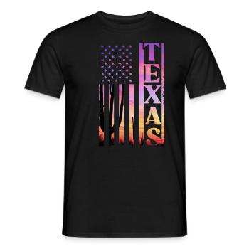 Texas - T-shirt homme - noir - Devant - AI Model Male 178 light (178cm)