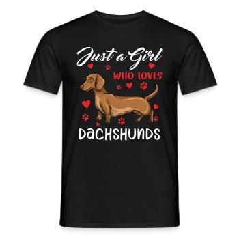Teckel Cadeau Dixie Viennese Doxie Teckel - T-shirt homme - noir - Devant - AI Model Male 178 light (178cm)