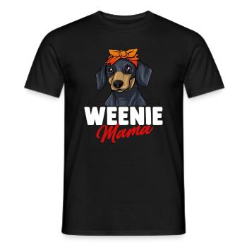 Teckel Cadeau Dixie Viennese Doxie Teckel - T-shirt homme - noir - Devant - AI Model Male 178 light (178cm)