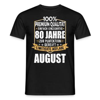 19. Geburtstag September Jahrgang 2004 Vintage - Männer T-Shirt - Schwarz - Vorne - AI Model Male 178 light (178cm)
