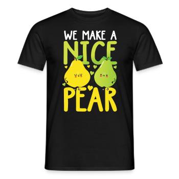 We Make A Nice Pear - Männer T-Shirt - Schwarz - Vorne - AI Model Male 178 light (178cm)