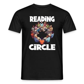 Lesegruppe Literatur Lesekreis Buckkritik - Männer T-Shirt - Schwarz - Vorne - AI Model Male 178 light (178cm)