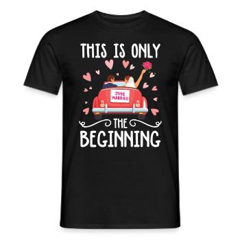 This Is Only The Beginning - Männer T-Shirt - Schwarz - Vorne - AI Model Male 178 light (178cm)