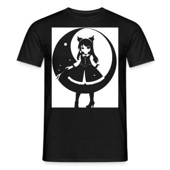 Fairycore Aesthetics Skeleton Fairy Goth Grunge G - Men's T-Shirt - black - Front - AI Model Male 178 light (178cm)