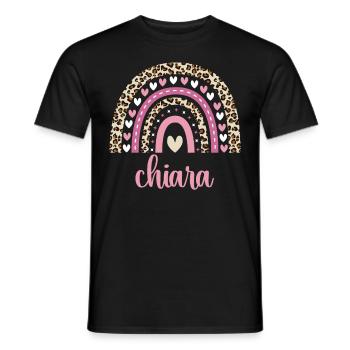 Chiara Regenbogen Name Geburtstag Chiara - Männer T-Shirt - Schwarz - Vorne - AI Model Male 178 light (178cm)